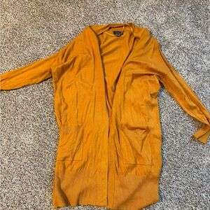 Primark Women's Mustard Open-Front Sweater Cardigan